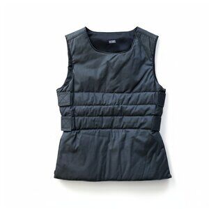 UO URBAN OUTFITTERS LIGHTLY PADDED FAUX LEATHER PULLOVER VEST - SUPER RARE!